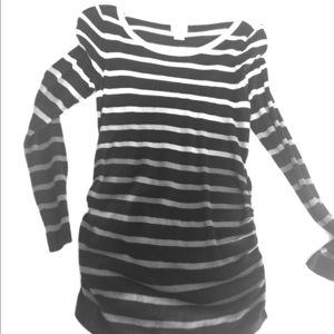 Maternity ombré tunic sweater