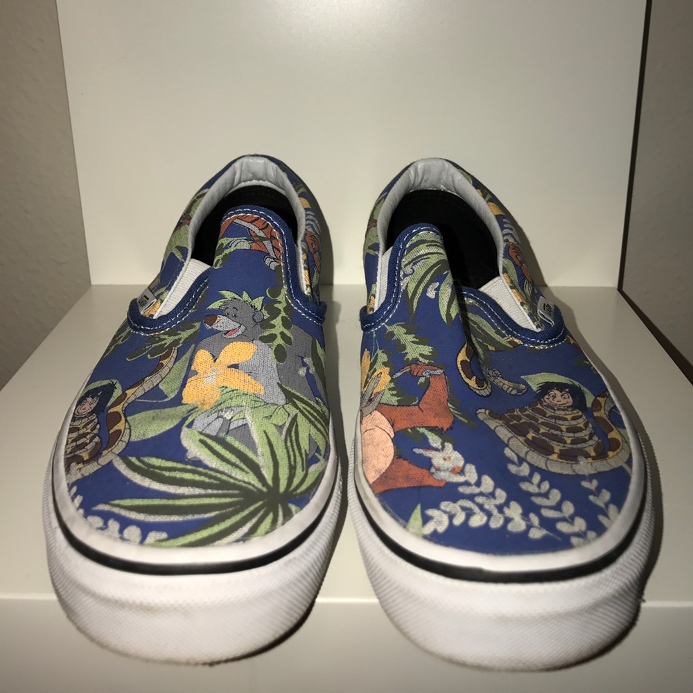 jungle book vans men's 6.0 women's 7.5