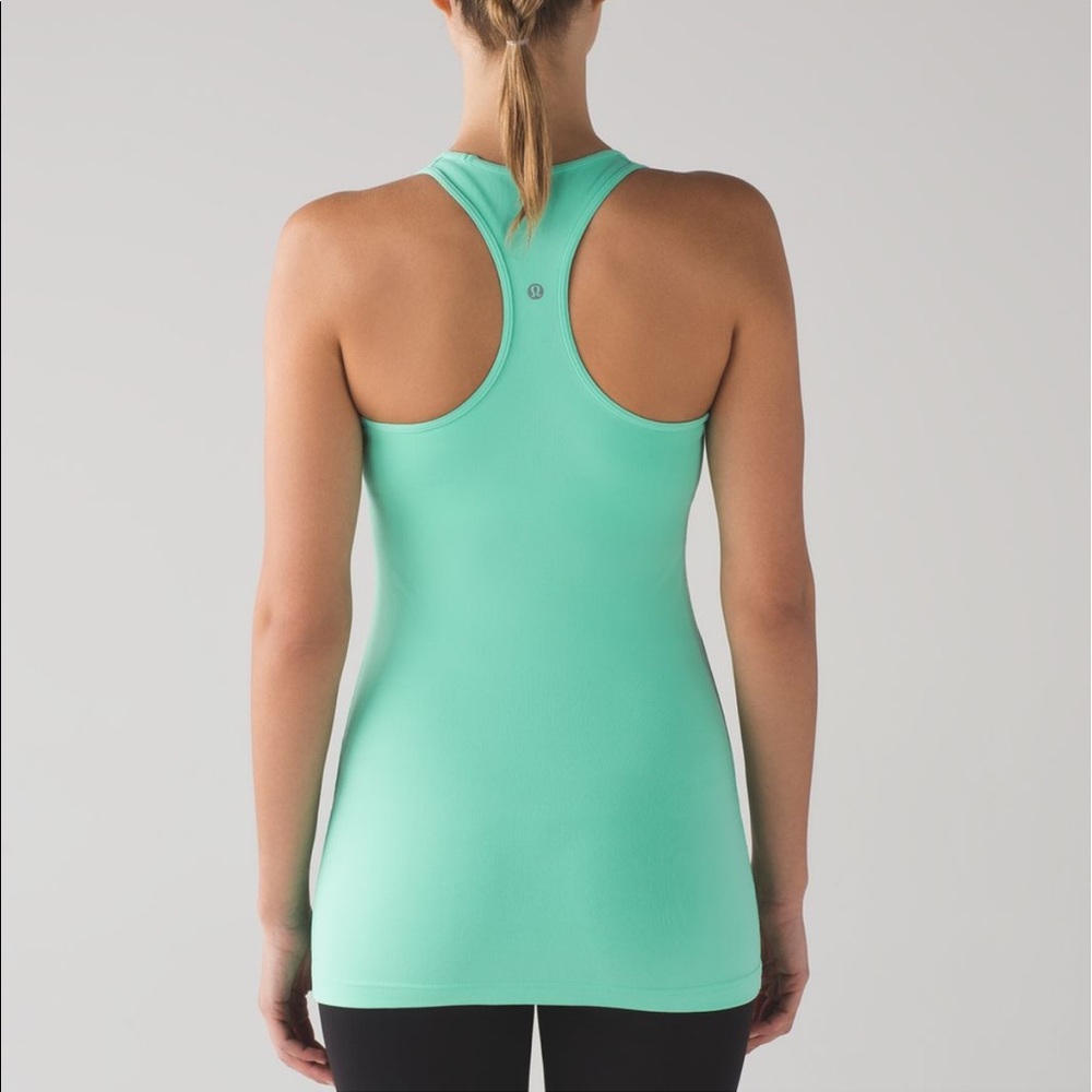 Lululemon size 4 cool racerback tank in mint
