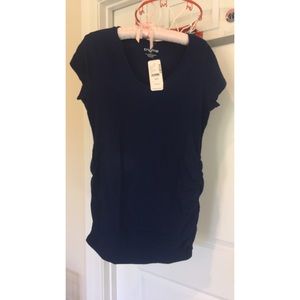 Navy Blue Maternity T Shirt
