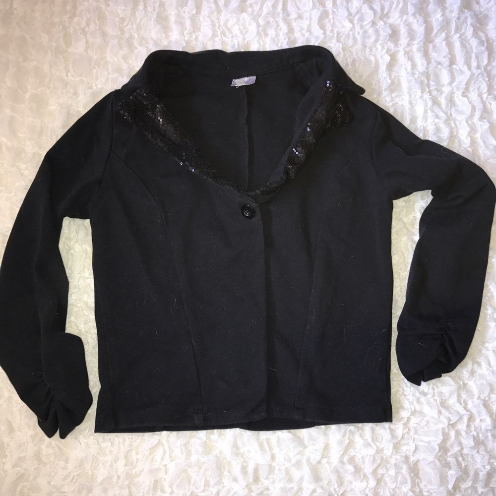 Disney D-Signed Girls' Black Jacket w/ Sequins XL