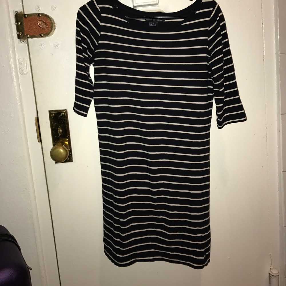 Striped Mini Shift Dress