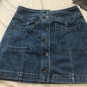 Free people denim skirt