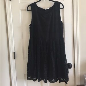 Black Lace Tank Dress