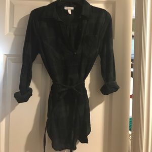 Liz Lange flannel maternity shirt