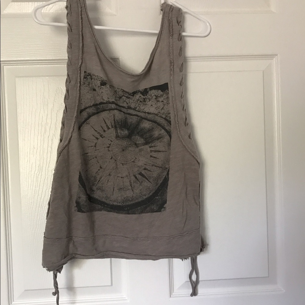 Free people, tank, light grey