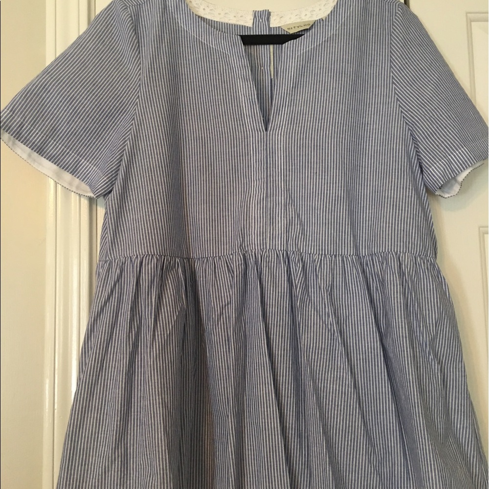 Anthropologie striped peplum