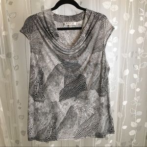 Kasper Cap Sleeve Career Blouse - XL