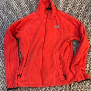 Orange/red North Face Jacket - size medium