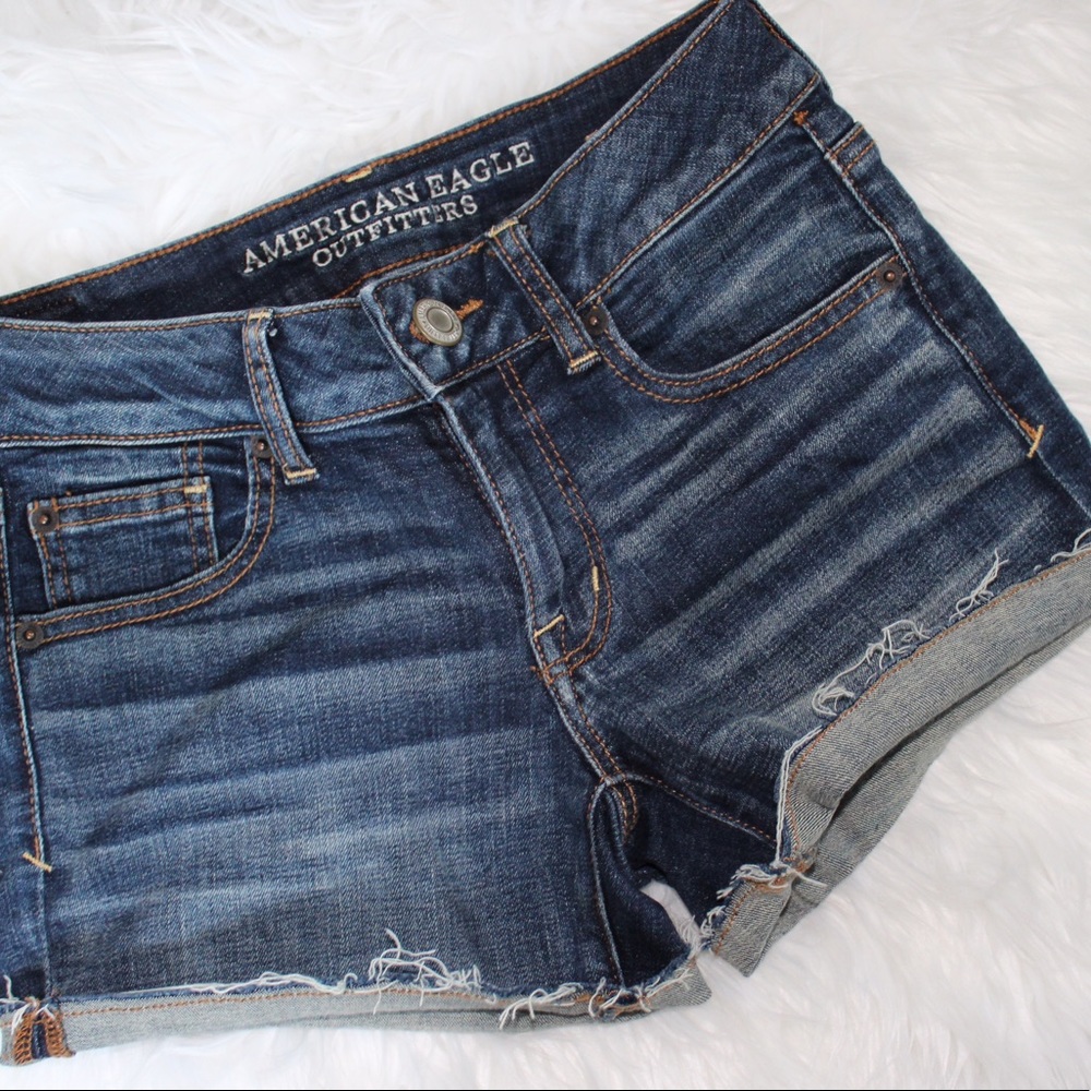 American Eagle Dark Wash Shorts