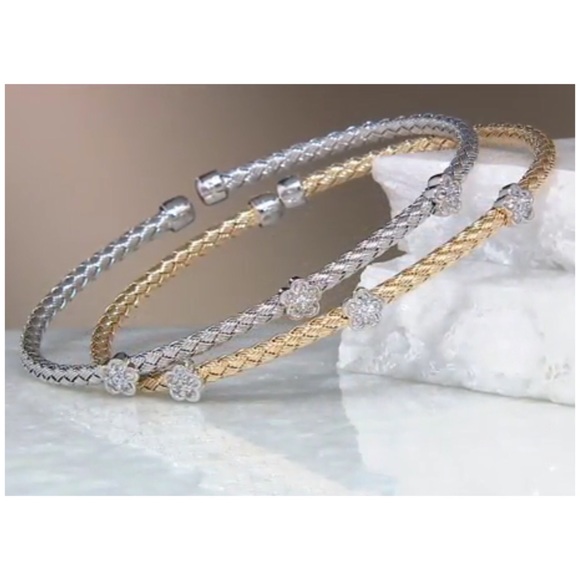 Made in Italy Jewelry - SOLD OUT - NEW Sterling Silver Flower Bracelet