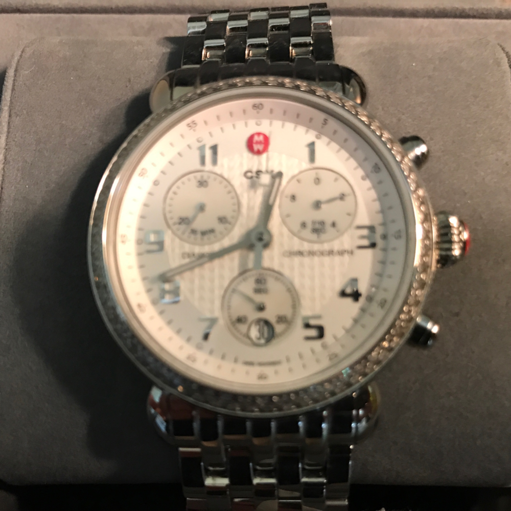 Women's MICHELE stainless steel CSX Chrono