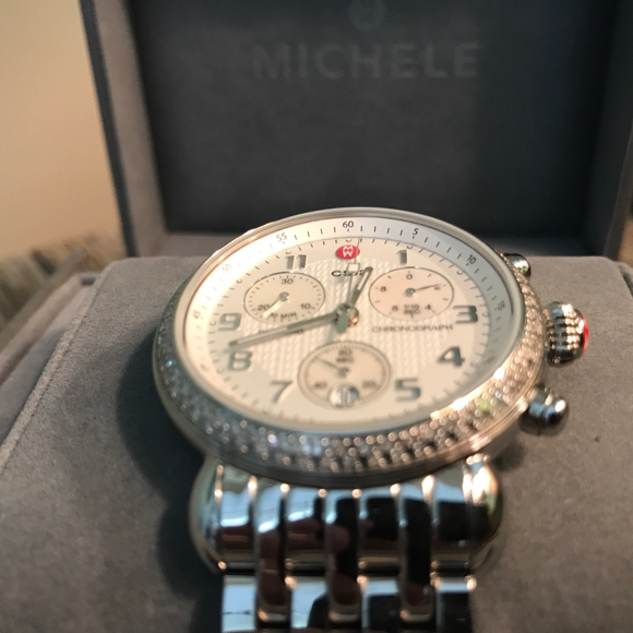 Women\'s MICHELE stainless steel CSX Chrono main image 4