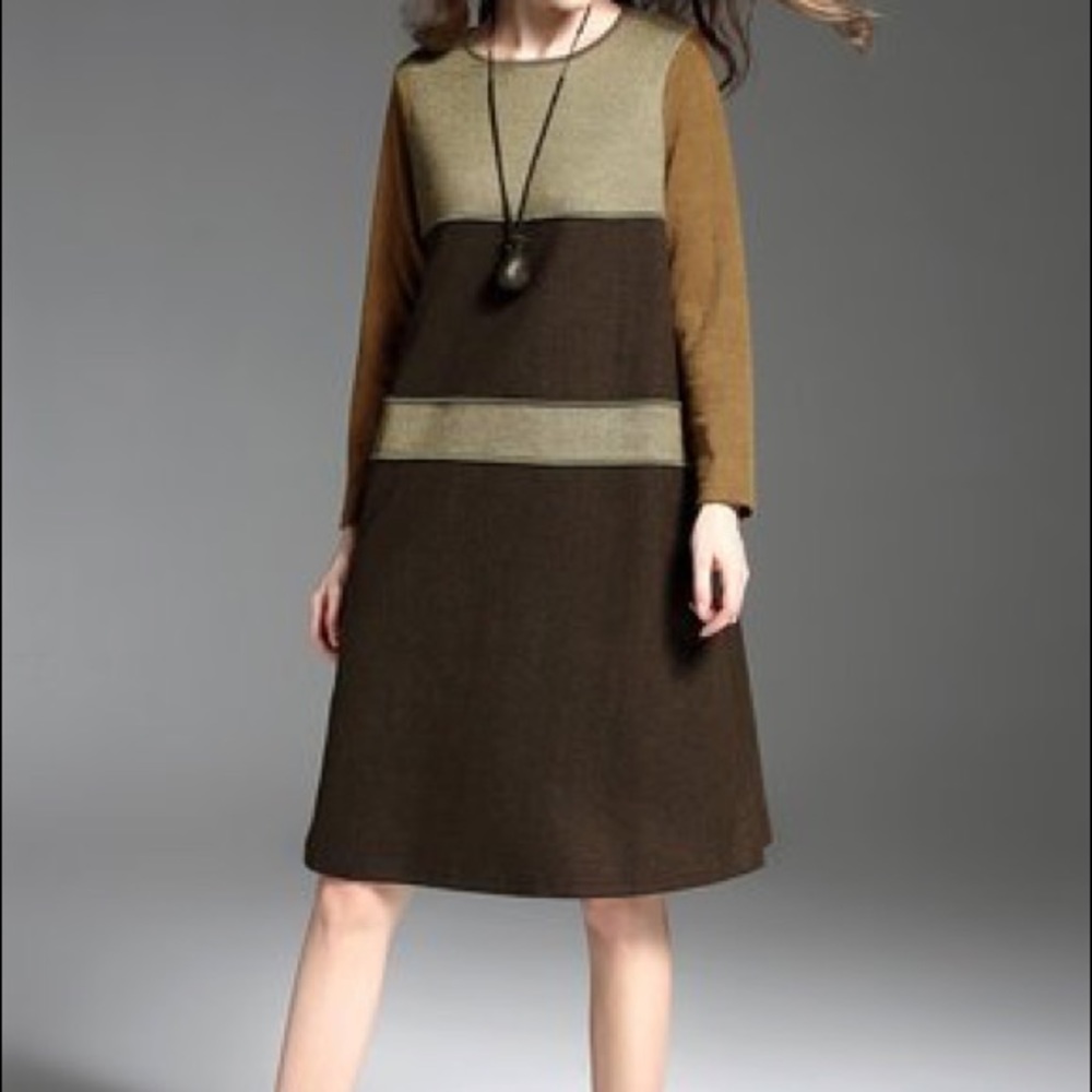 BRAND NEW* H-line Casual Midi Dress. Size L, 8