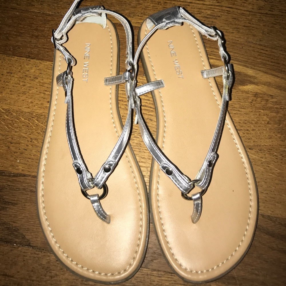 Nine West silver sandal