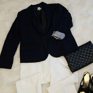Lined Navy Blue Blazer