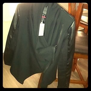 Fax leather jacket