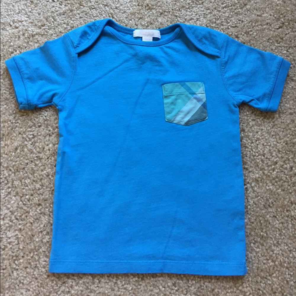 Burberry Boy's Check-Pocket Crewneck Tee