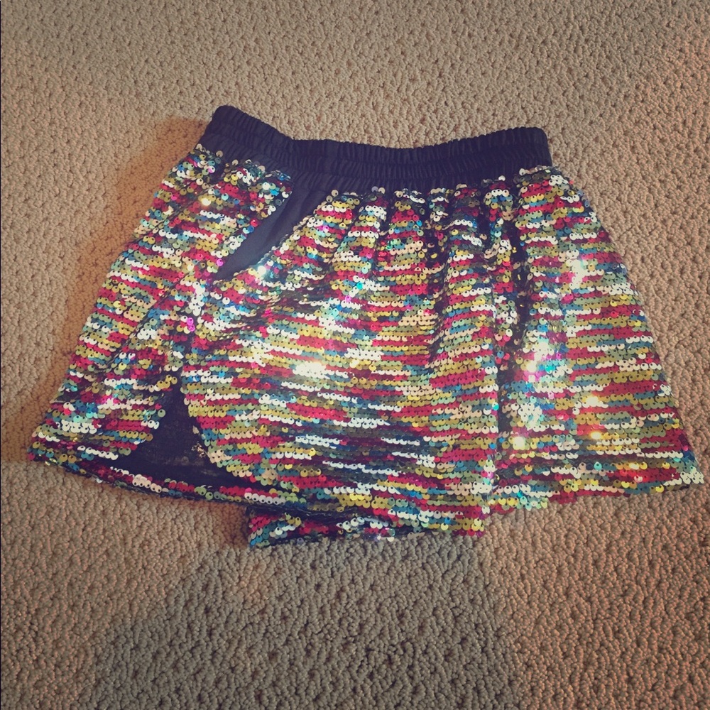 Nasty Gal sequin shorts XS/S