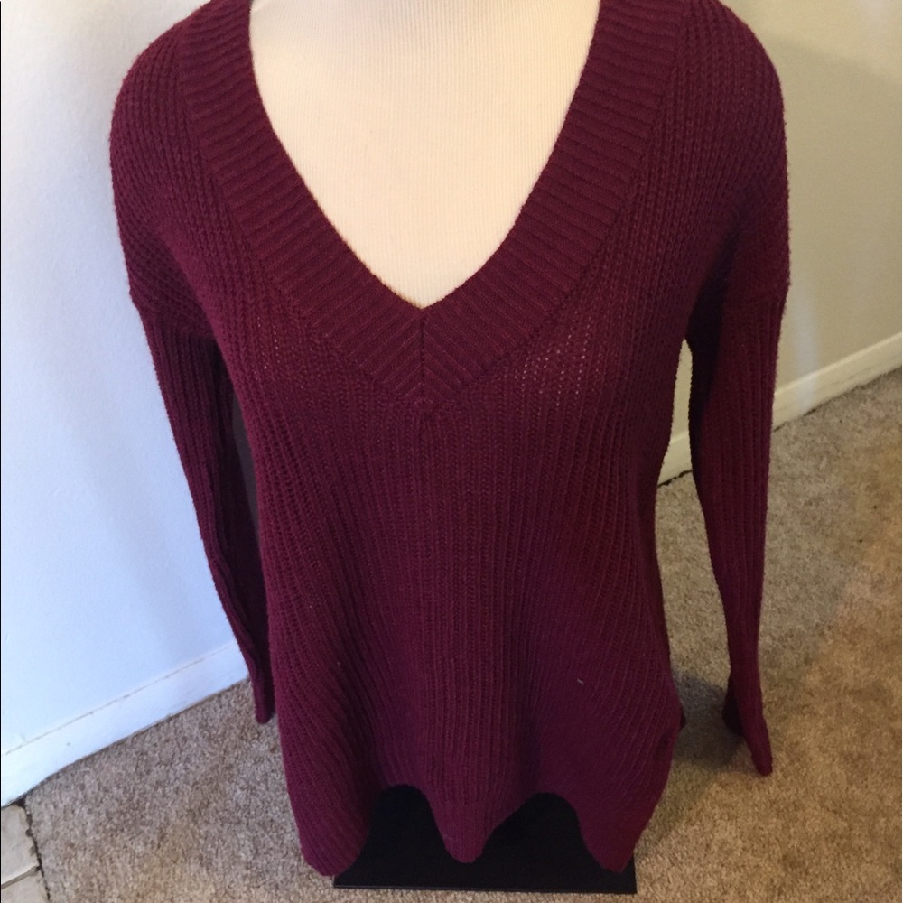 ❌sold❌ Rue21 maroon oversized sweater