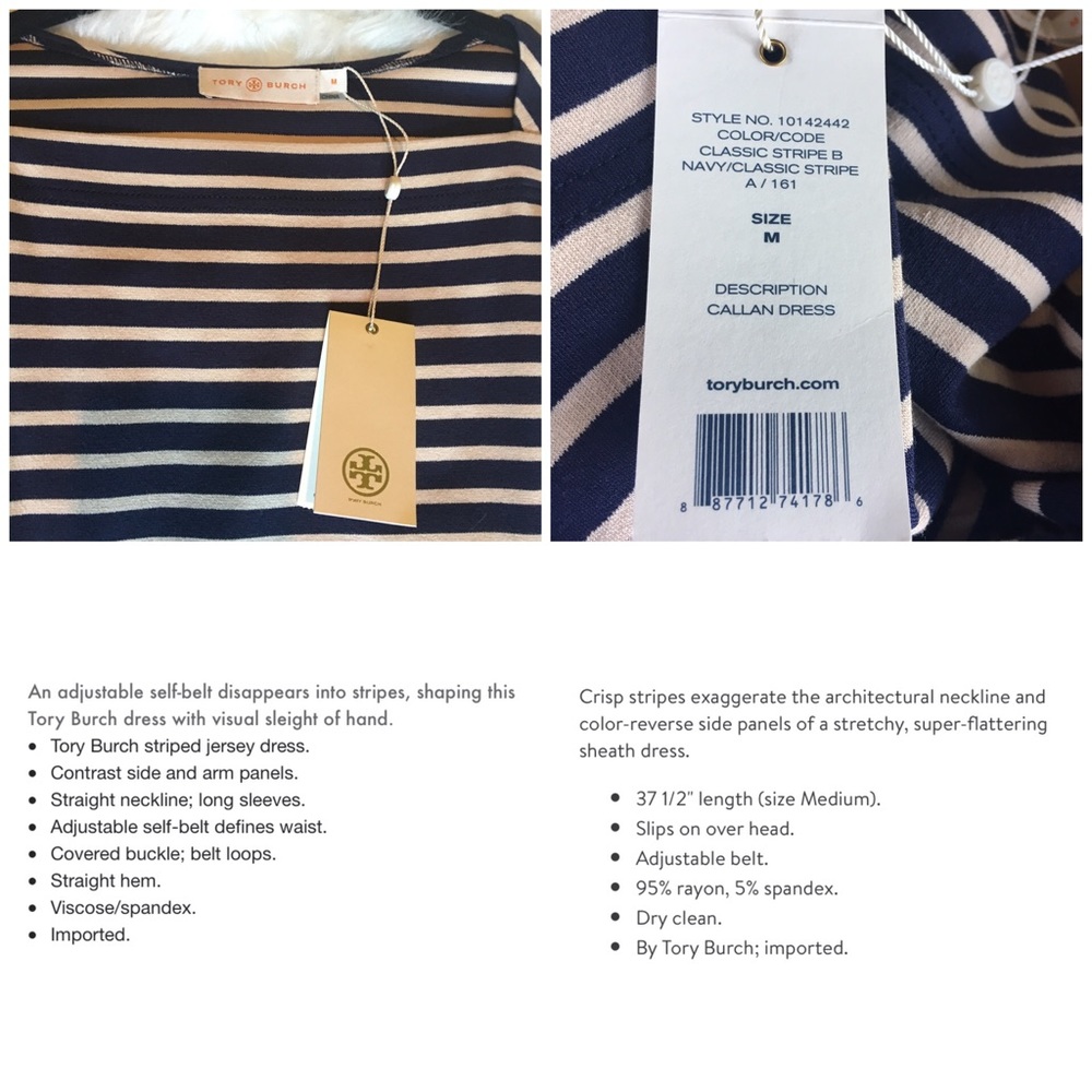 Tory Burch Callan Dress NWT - Picture 8 of 8