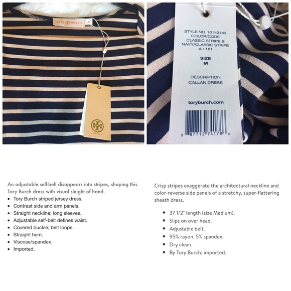 Tory Burch Callan Dress NWT - Picture 8 of 8