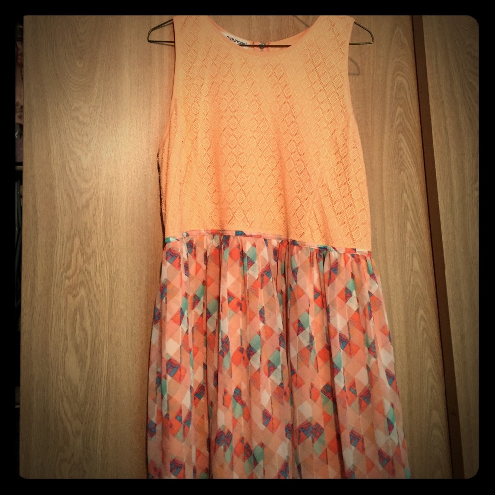 Peach sun dress