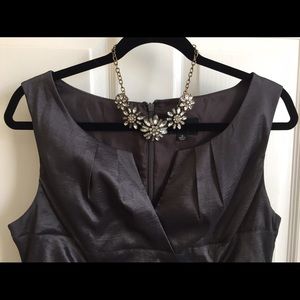 Silver / graphite color cocktail dress