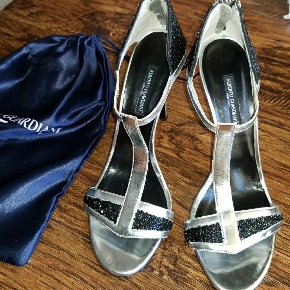 ALBERTO GUARDIANI SPARKLY HEELS