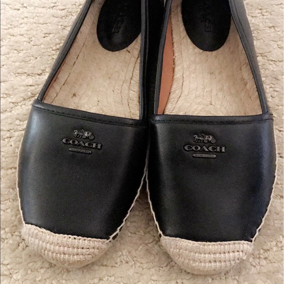 Coach Shoes Coach Rhodelle Espadrille Flats Black