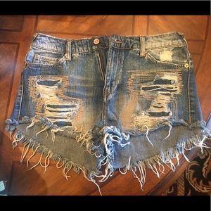 Mossimo frayed jean short