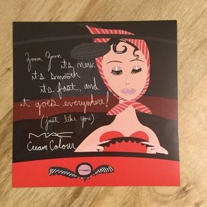 M.A.C. Cosmetics postcard-RARE