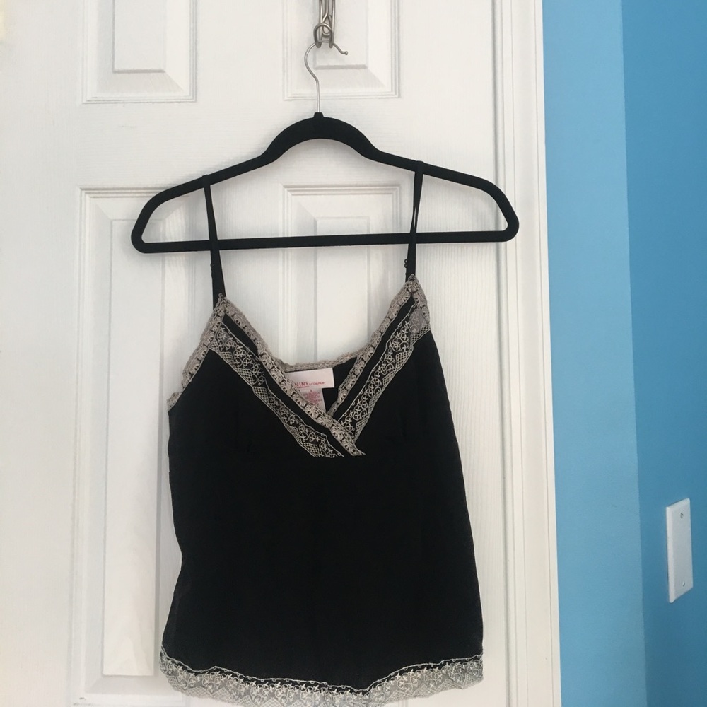 Black lace pajama top