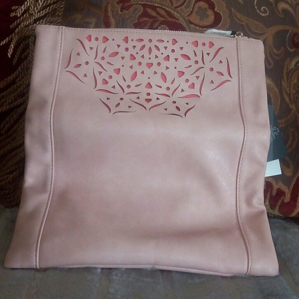 Pink Vegan Clutch