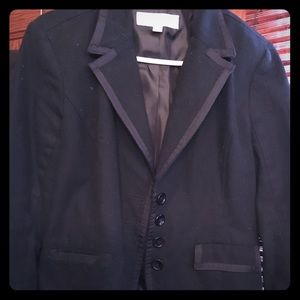 Merona black cotton blazer size L