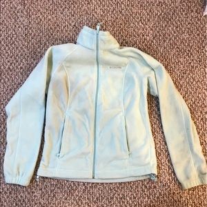 Mint green Columbia fleece jacket