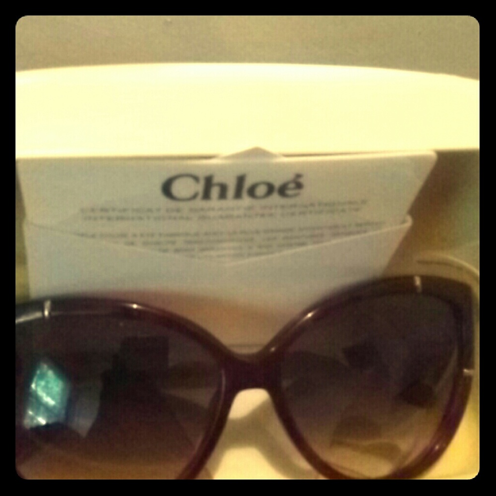 Chloe Sunglasses Authentic with card