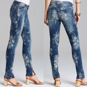 Free People Elle Floral Print Jeans