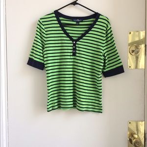 LRL, Knit Ringer Shirt