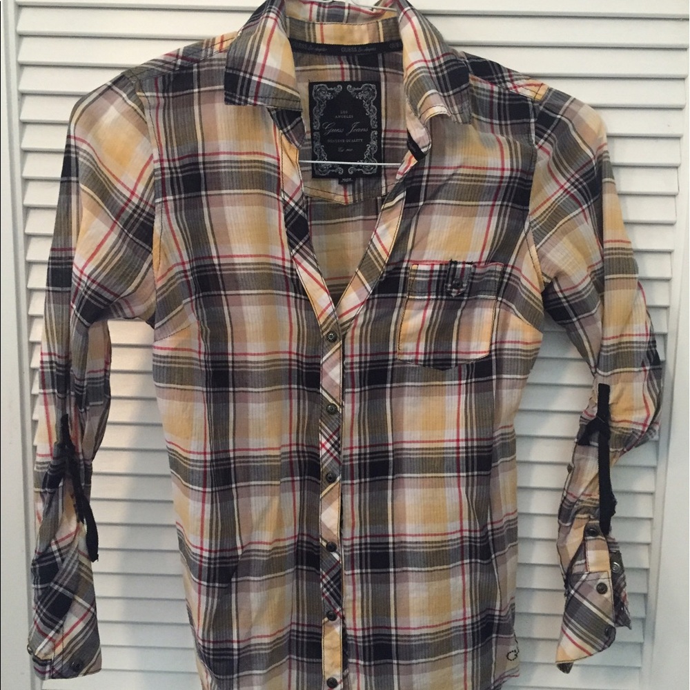 Guess flannel top
