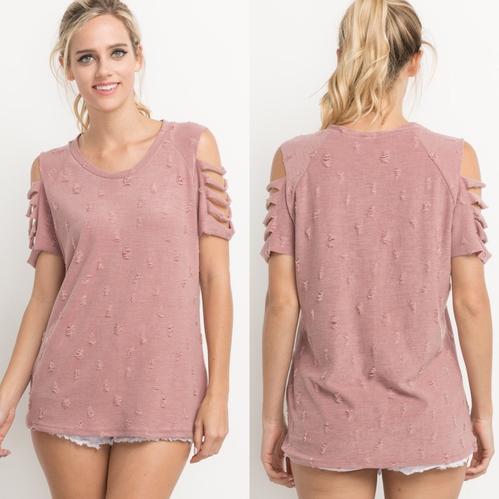 Distressed Knit Top - Picture 2 of 3
