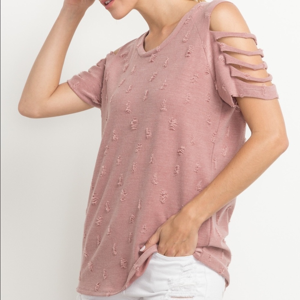 Distressed Knit Top - Picture 3 of 3