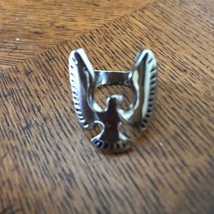 Silver eagle ring