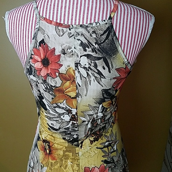 Floral Print Fringe Dress - Picture 6 of 7
