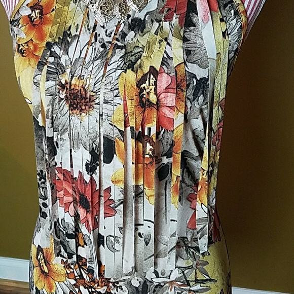 Floral Print Fringe Dress - Picture 7 of 7