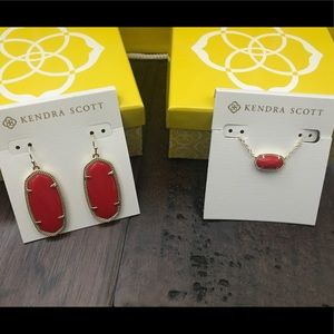 Kendra Scott Elisa Necklace and Danielle Earrings