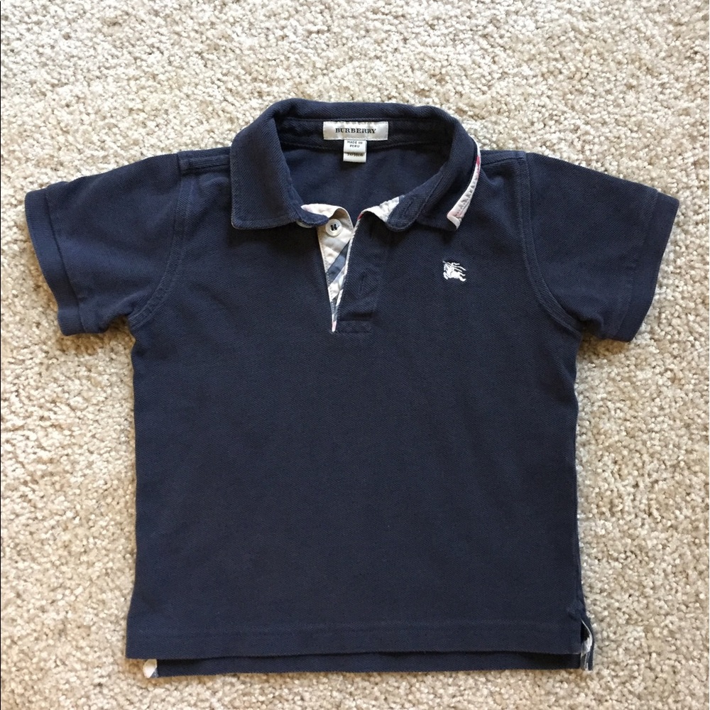 Burberry Boy's Check-trim Polo
