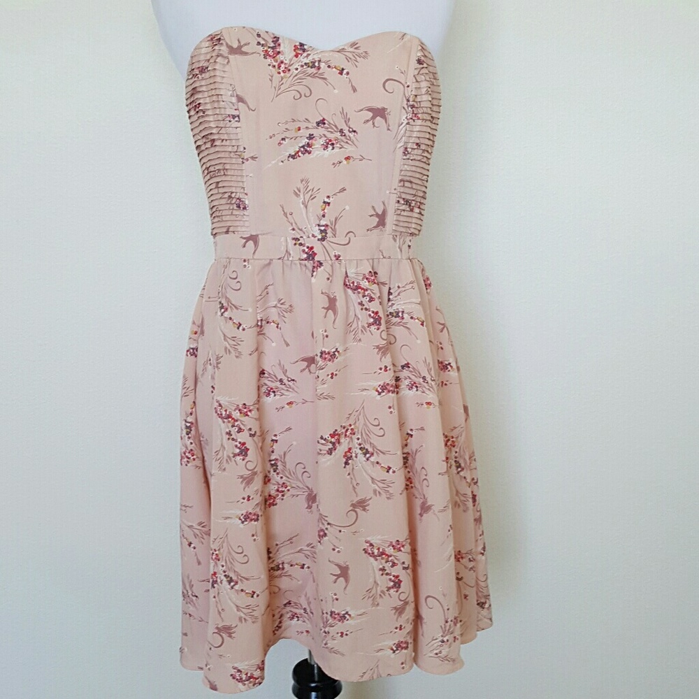 Lauren Conrad Pink Strapless Dress Size 10