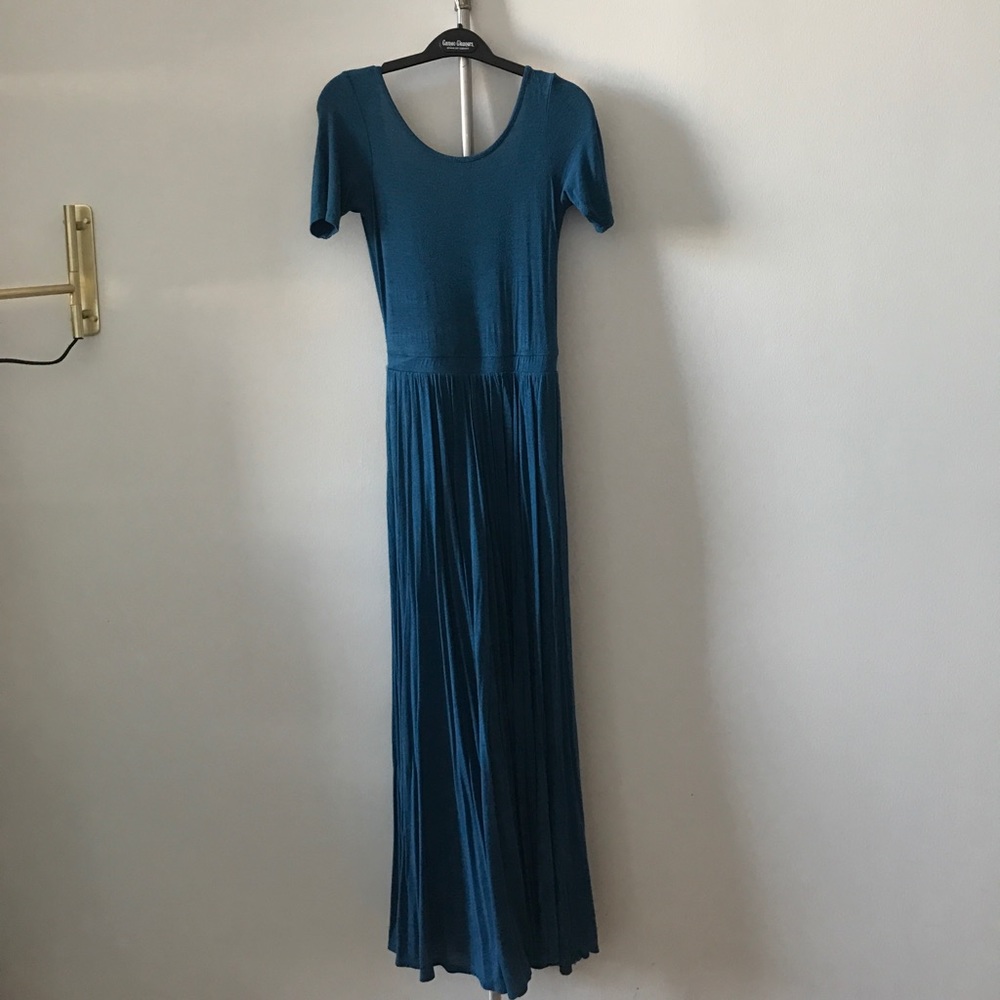 Bordeaux dress.