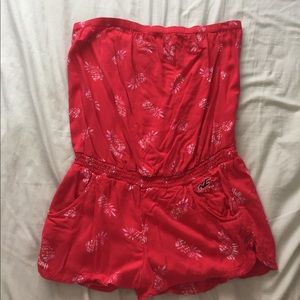 Hollister pineapple romper